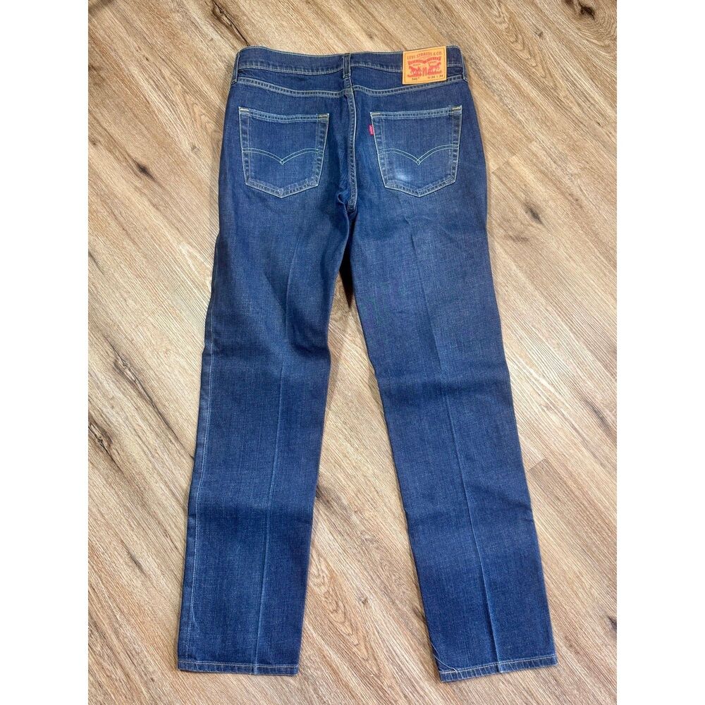 Levi’s 541 Athletic Taper Stretch Jeans Men’s 34x34 Dark Wash Denim Y2K Pressed